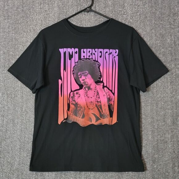 Jimi Hendrix Other - Jimi Hendrix T-Shirt Mens M Black Short Sleeve Psychedelic Drippy Graphic Tee